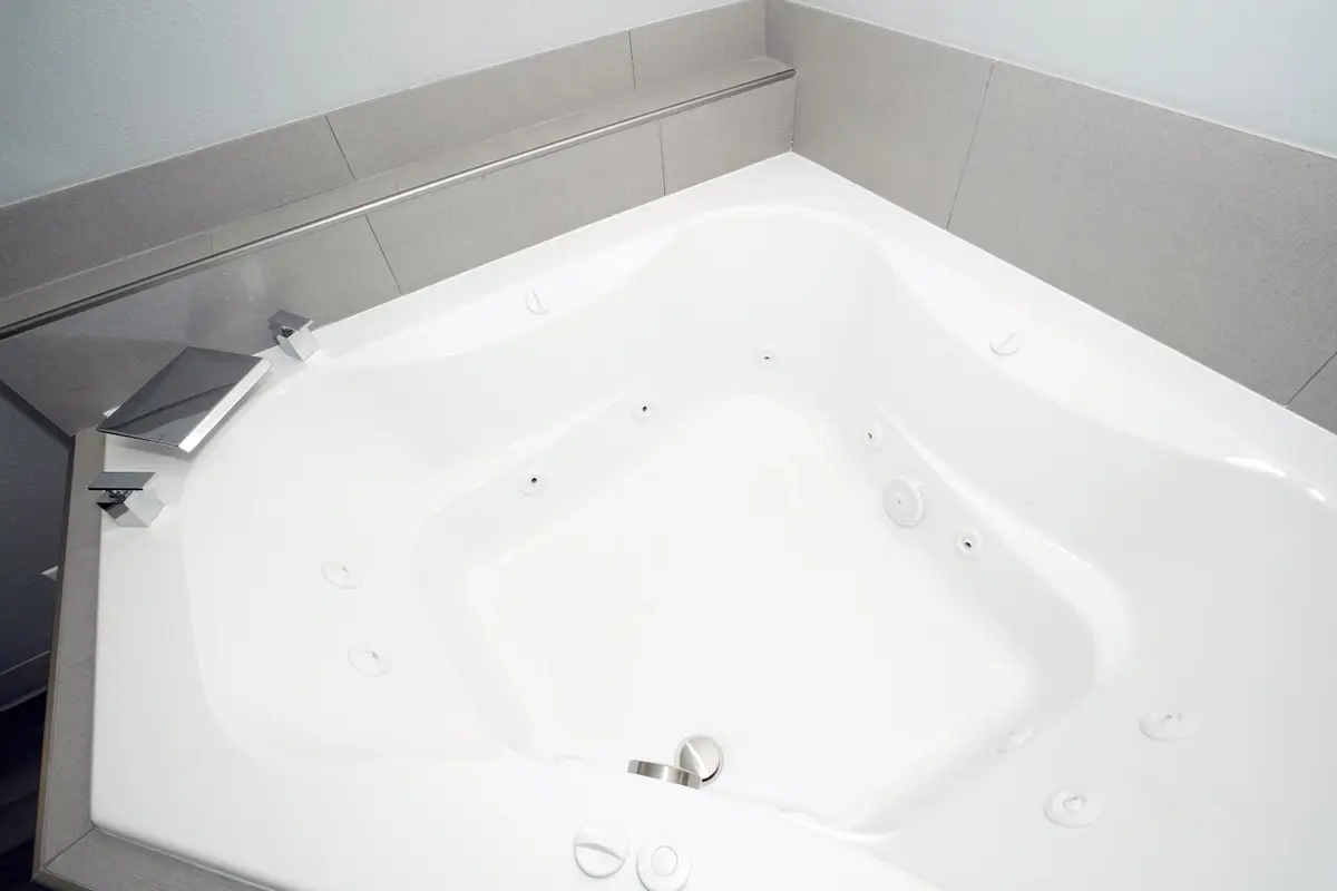 Private in-room jacuzzi tub at Best Western Paramus Hotel & Suites