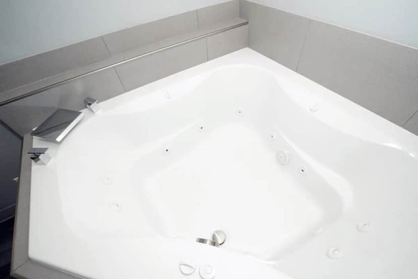 Private in-room jacuzzi tub at Best Western Paramus Hotel & Suites