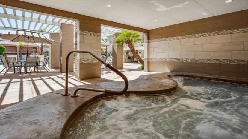 a hot tub in the middle of a room at Best Western Plus Abbey Inn in St. George