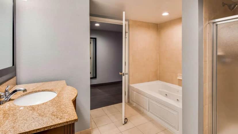 Private in-room jacuzzi tub in the King Suite with Sofa Bed and Spa Bath - Non-Smoking at Best Western Plus Champaign Urbana Inn