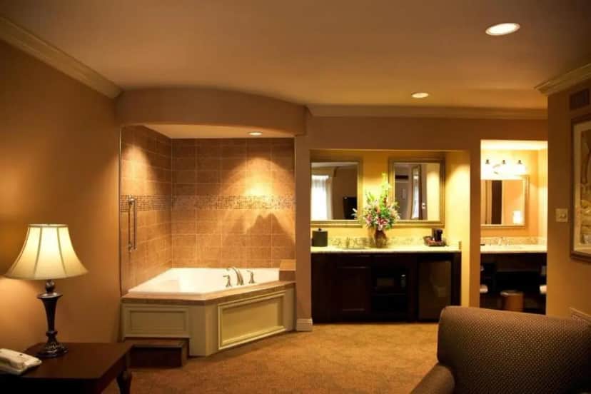Private in-room jacuzzi tub in the King Suite with Jetted Tub - Non-Smoking at Best Western Plus French Quarter Courtyard Hotel