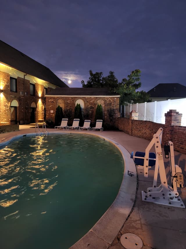 Shared outdoor hot tub