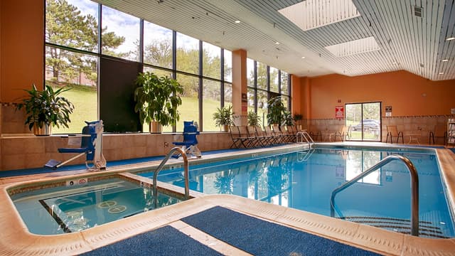 Shared indoor hot tub