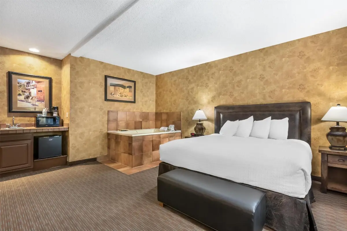 Private in-room jacuzzi tub in the Junior King Suite with Spa Bath - Non-Smoking at Best Western Plus Inn Of Santa Fe