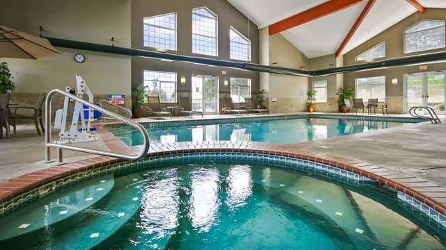 Shared indoor hot tub