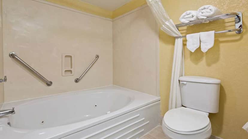 Private in-room jacuzzi tub at Best Western Plus Oak Mountain Inn