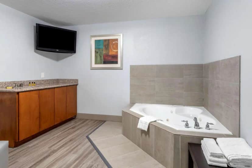 Private in-room jacuzzi tub in the King Suite with Spa Bath and Sofa Bed - Non-Smoking at Best Western Plus Orange County