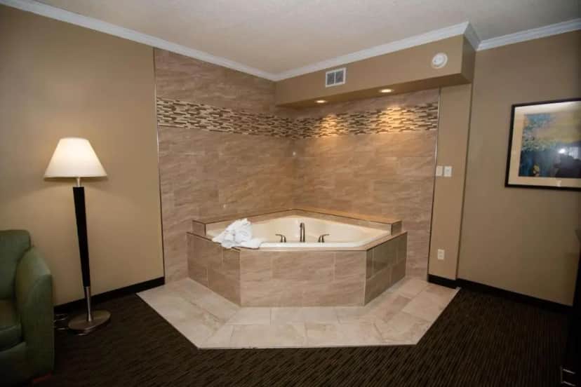 Private in-room jacuzzi tub in the Queen Suite with Spa Bath and Separate Living Room - Non-Smoking at Best Western Plus Plattsburgh