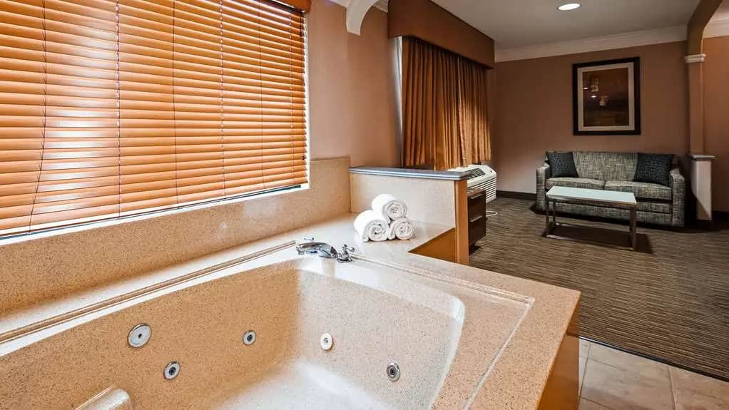 Private in-room jacuzzi at Best Western Plus Suites Hotel - Los Angeles LAX Airport