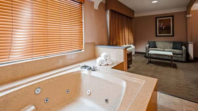 Private in-room hot tub