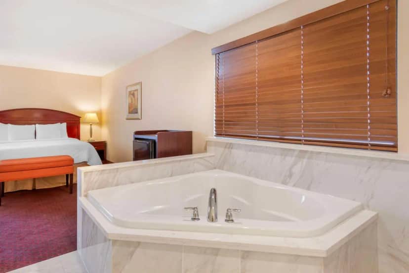 Private in-room jacuzzi tub in the King Suite with Hot Tub - Non-Smoking at Best Western Plus West Covina Inn