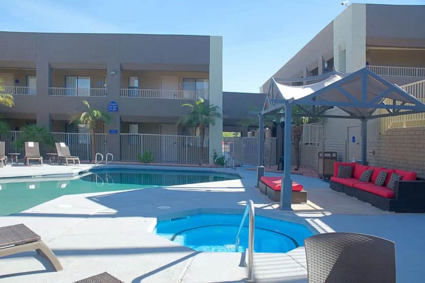Shared outdoor hot tub at Best Western Yuma Mall Hotel & Suites