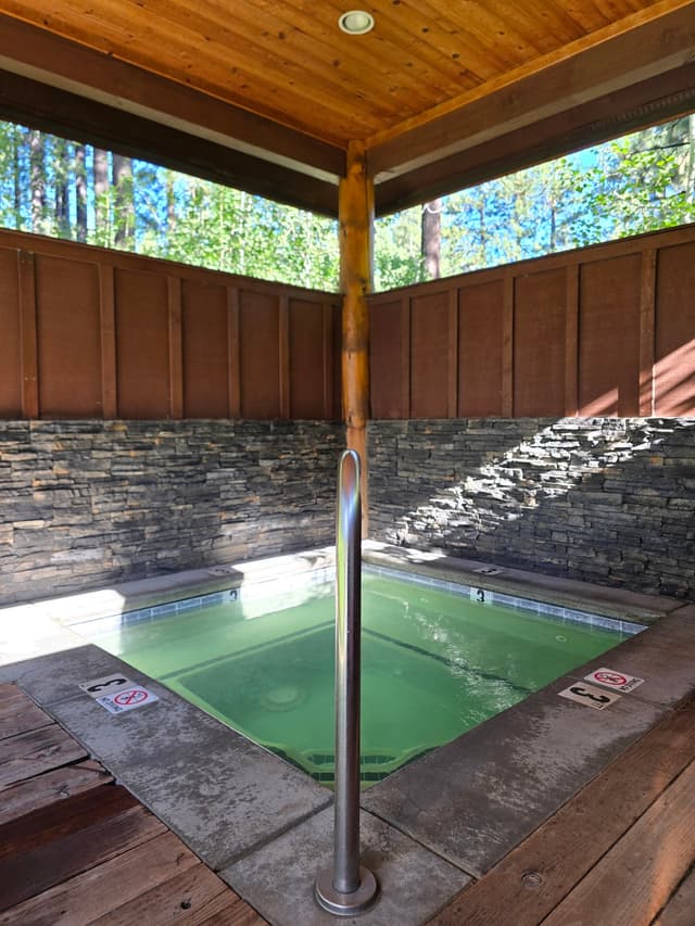 Shared indoor hot tub