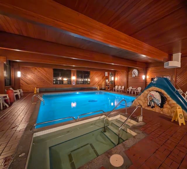 Shared indoor hot tub