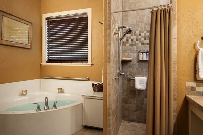 Private in-room jacuzzi tub at Blair House Inn