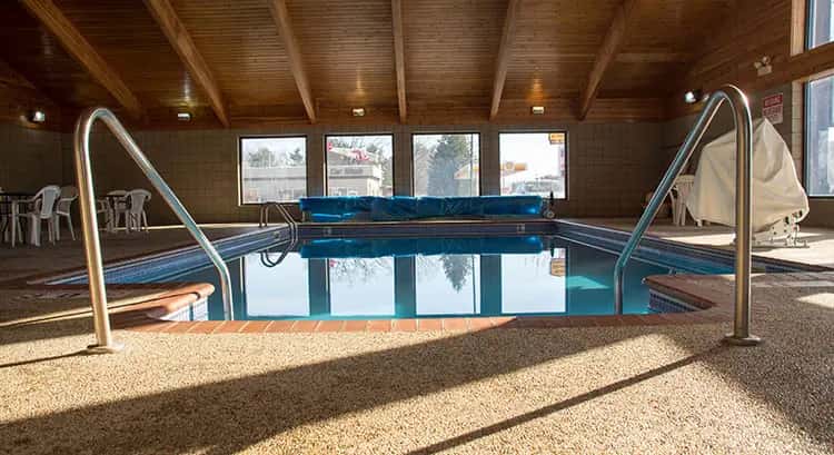 In-room jacuzzi tub at Boarders Inn & Suites by Cobblestone Hotels - Wautoma in Wautoma, WI