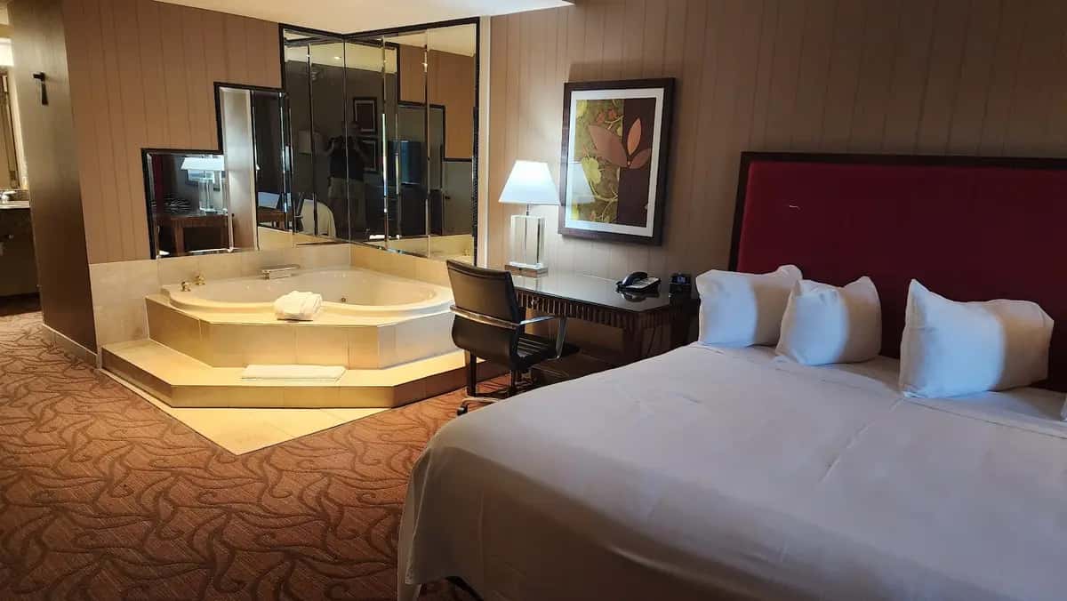 In-room hot tub at Boomtown Casino & Hotel Bossier in Bossier City, LA
