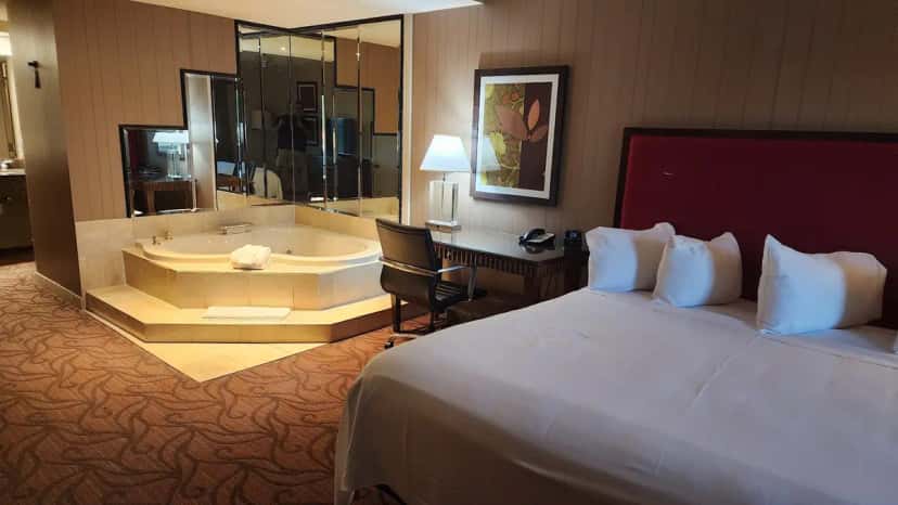 In-room hot tub at Boomtown Casino & Hotel Bossier in Bossier City, LA