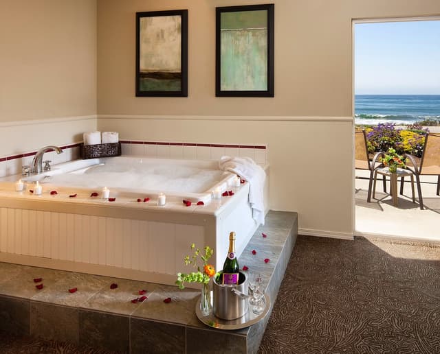 Private in-room hot tub