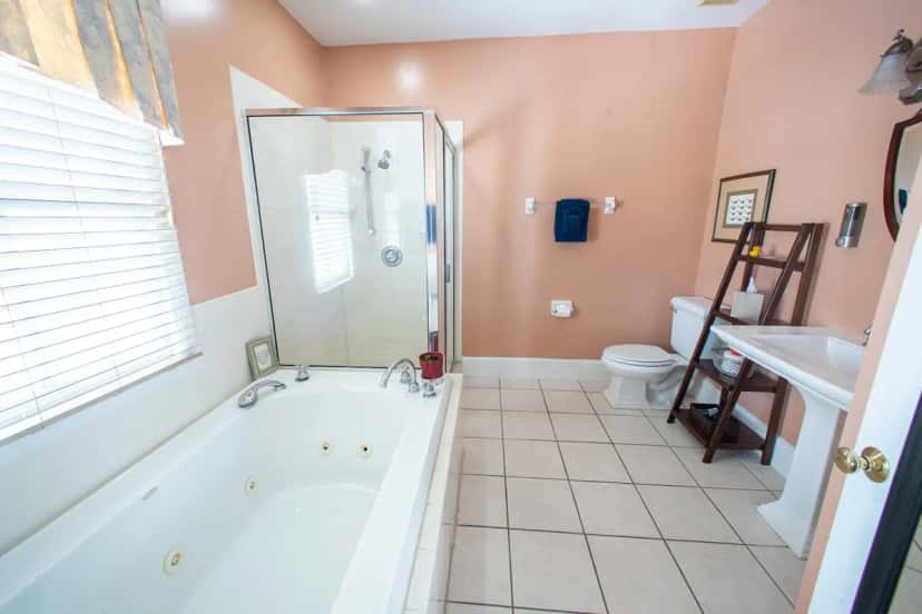 In-room jacuzzi tub at Carriage Way Centennial in St Augustine, FL