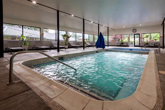 Shared indoor hot tub