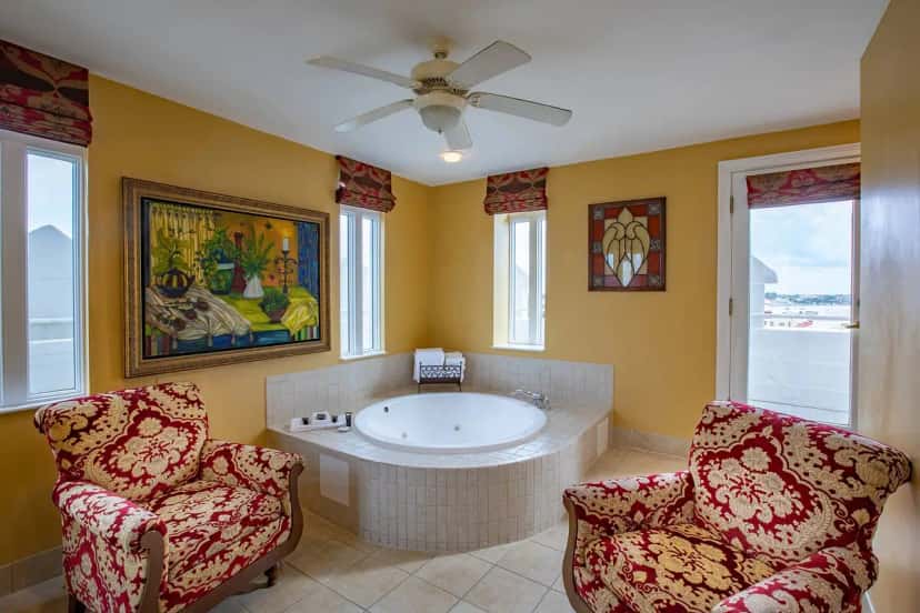 In-room hot tub at Casa Monica Resort & Spa in St. Augustine, FL