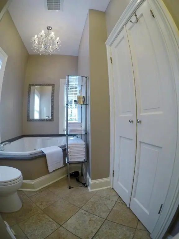 Private in-room jacuzzi tub in the King Room - Sea Trade Room at Catherine Ward House Inn
