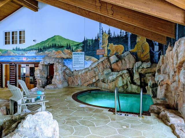 Shared indoor hot tub
