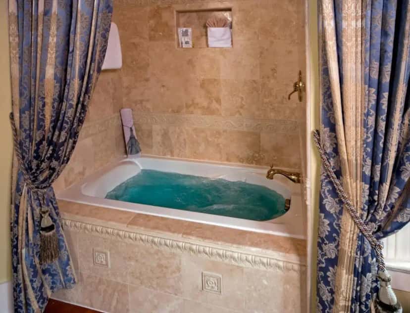 In-room hot tub at Cedar House Inn in St Augustine, FL