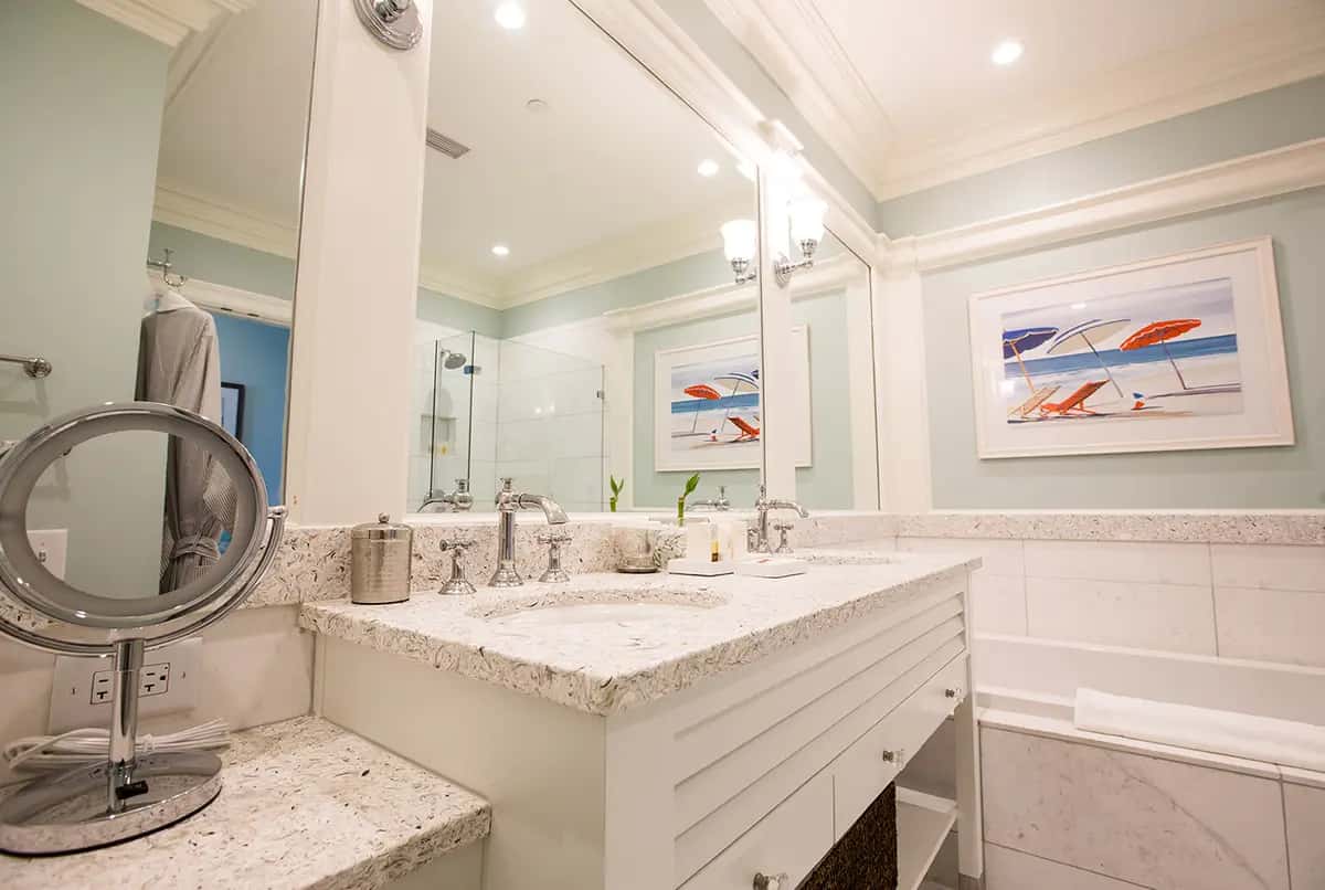 In-room hot tub at Charleston Harbor Resort & Marina in Mount Pleasant, SC