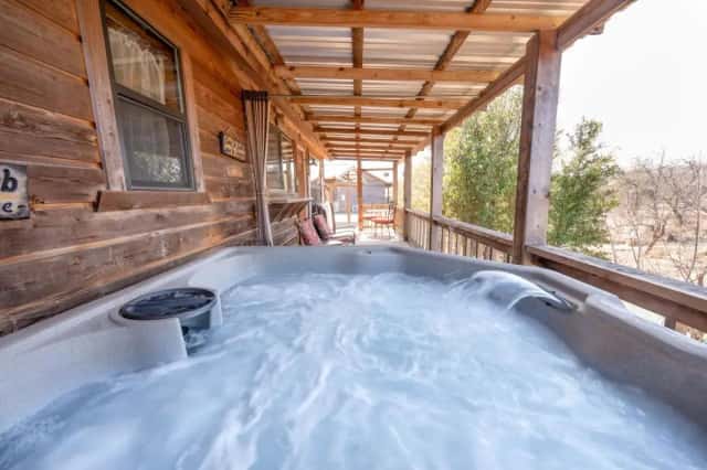 Private in-room hot tub at City On A Hill At Spring Creek