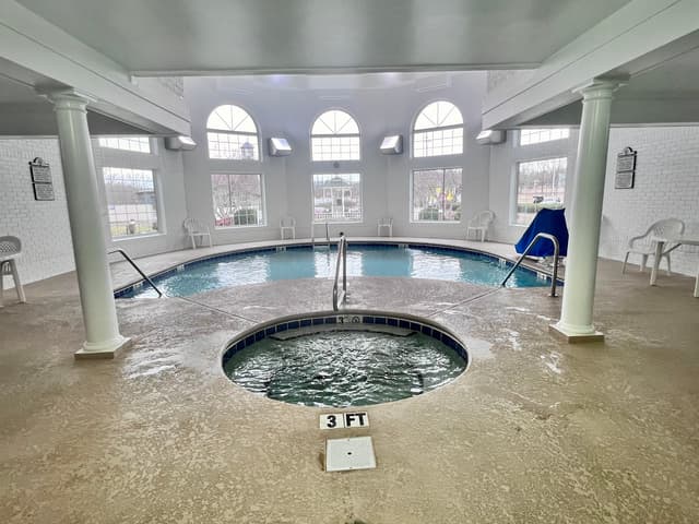 Shared indoor hot tub