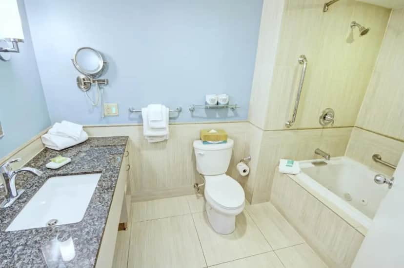 Private in-room jacuzzi tub in the One-Bedroom Suite at Club Wyndham Inn on Long Wharf