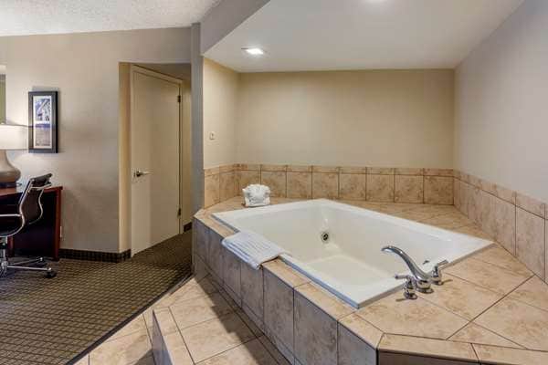 Private in-room jacuzzi at Comfort Inn & Suites