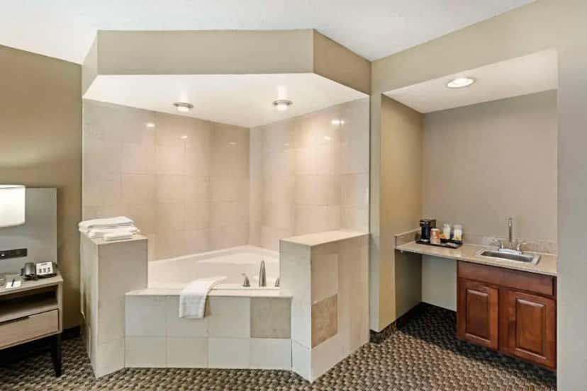 In-room hot tub at Comfort Inn & Suites Carneys Point - Pennsville in Chadds Ford, PA