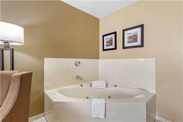 Private in-room jacuzzi tub at Comfort Inn & Suites, East Moline near I-80