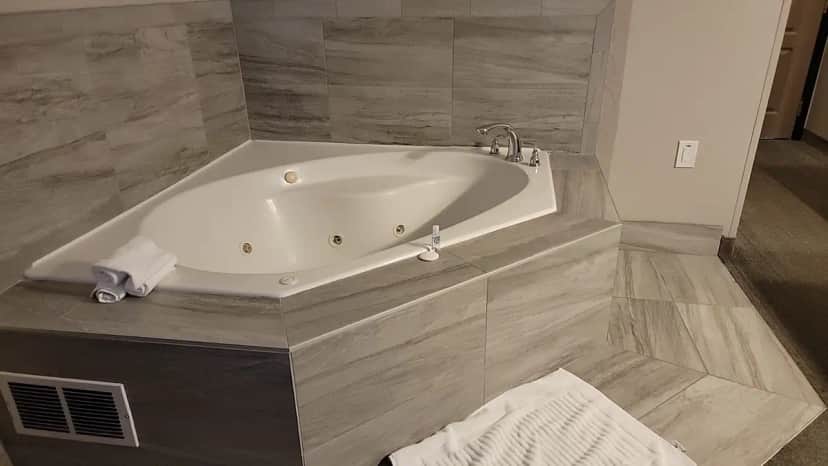 Private in-room jacuzzi tub at Comfort Inn & Suites
