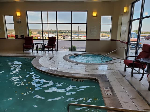 Shared indoor hot tub