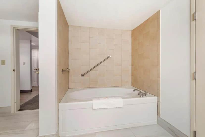 Private in-room jacuzzi tub in the One Bedroom King Suite with Jacuzzi and Sofa Bed, Non Smoking at Comfort Inn & Suites