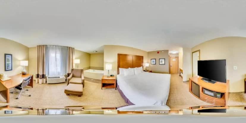 Private in-room jacuzzi tub in the Superior King Suite - Non-Smoking at Comfort Inn & Suites Near University Of Wyoming