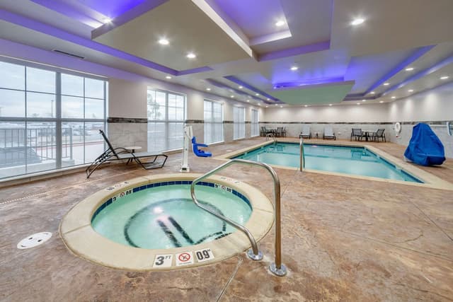 Shared indoor hot tub