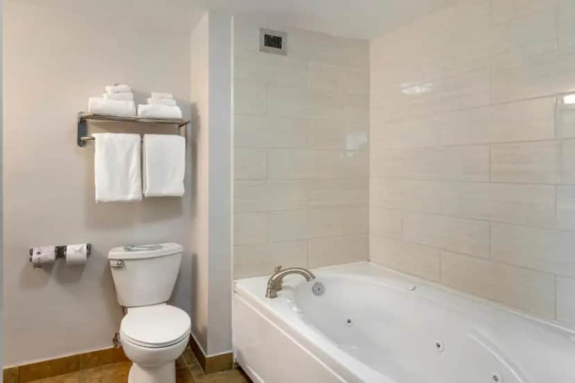 Private in-room jacuzzi tub in the Standard King Room with Sofa Bed - Non-Smoking at Comfort Inn & Suites Watertown 1000 Islands