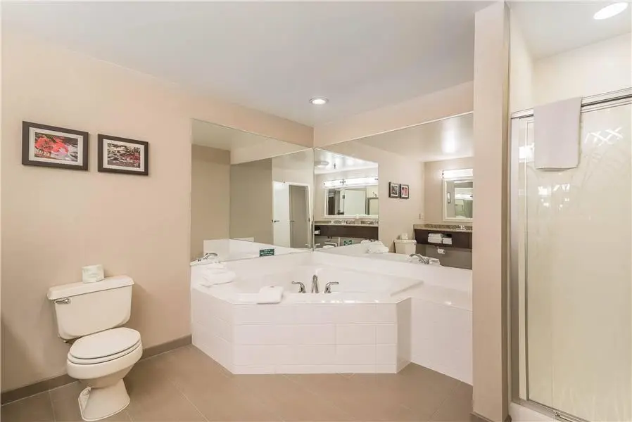 Private in-room jacuzzi at Comfort Inn