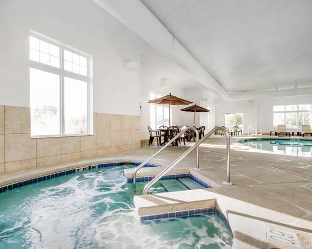Shared indoor hot tub