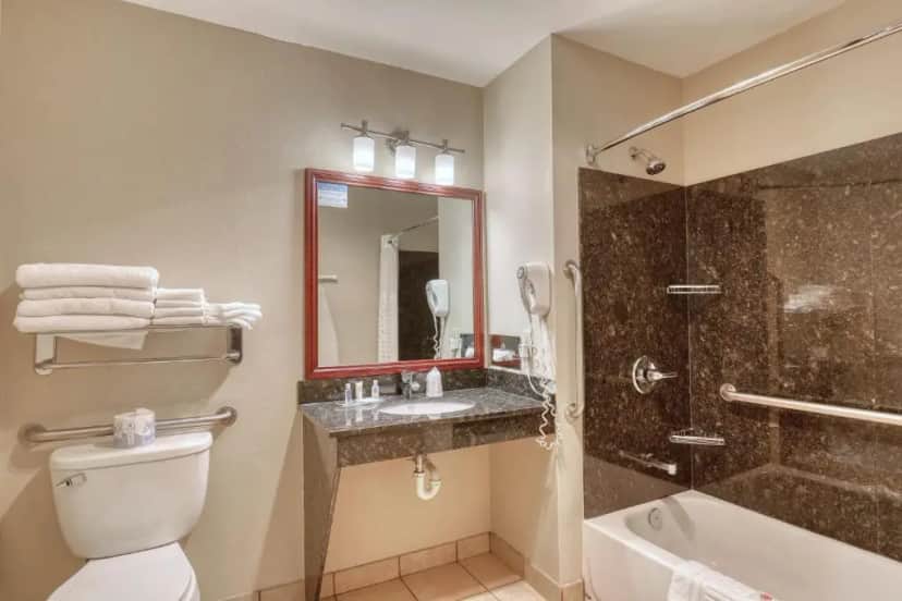 Private in-room jacuzzi tub in the Double Suite - Accessible/Non-Smoking at Comfort Suites Appleton Airport