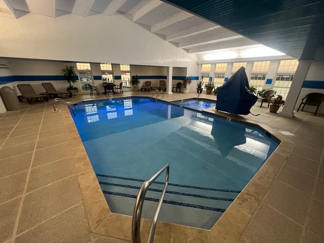Shared indoor hot tub