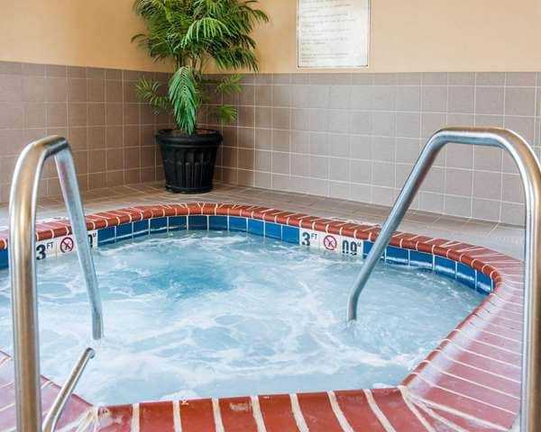 Shared indoor hot tub at Comfort Suites French Lick