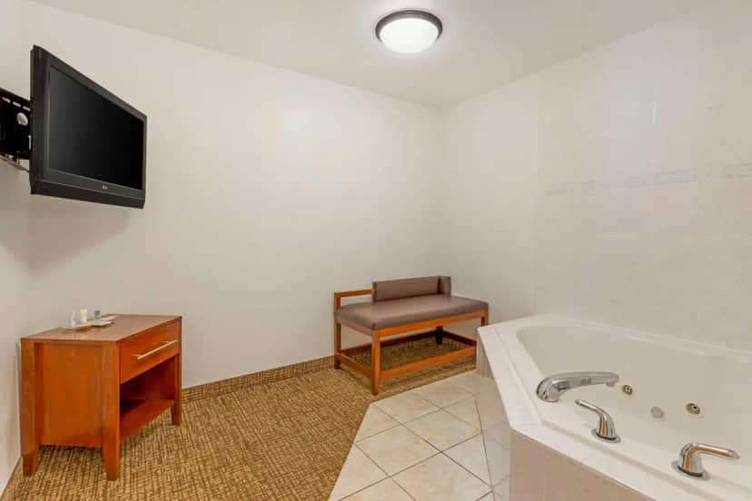 Private in-room jacuzzi tub in the Business King Suite with Sofa Bed and Hot Tub - Non Smoking at Comfort Suites Longmont