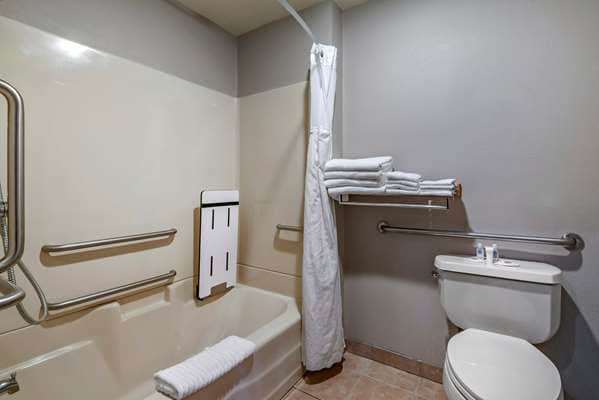 Private in-room jacuzzi tub at Comfort Suites Portland Airport