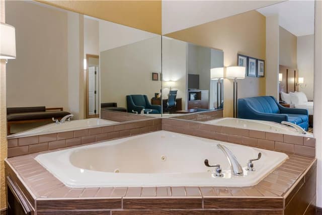 Private in-room hot tub